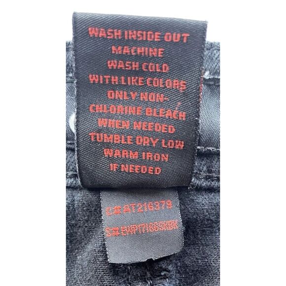 Earl Women Black Denim Jeans Skinny Stretch Ankle Size 12P (32x27) - Picture 11 of 11